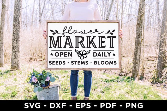 Flower Market | Farmhouse Sign SVG Design SVG CraftLabSVG 