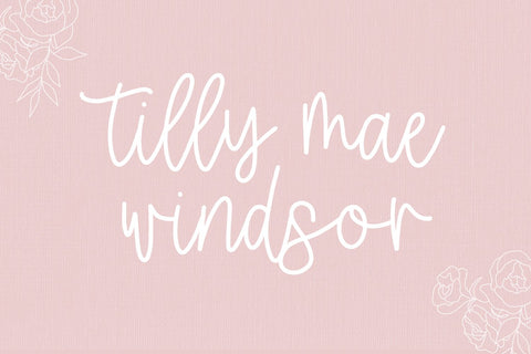 Flower Market Script Font Beck McCormick 