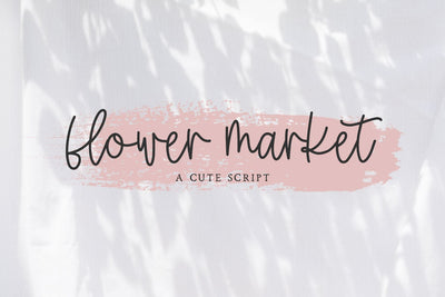 Flower Market Script Font Beck McCormick 
