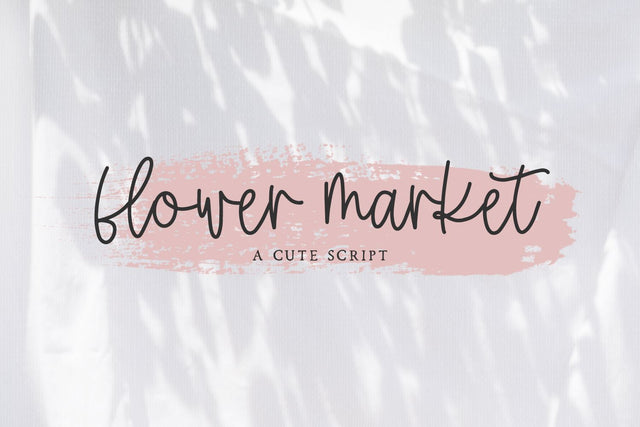 Flower Market Script Font Beck McCormick 
