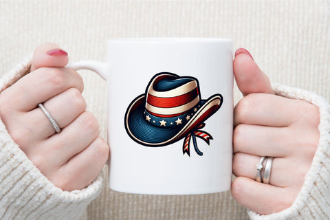 Flower Memorial Day Hat Clipart Sublimation designartist 