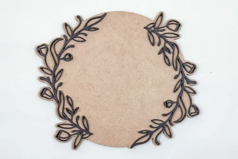 Flower Monogram Layered Sign Laser SVG File SVG Crafting With Brenna 