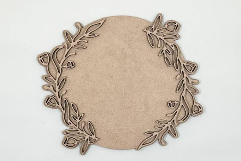 Flower Monogram Layered Sign Laser SVG File SVG Crafting With Brenna 