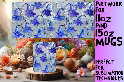 Flower Mug Wrap for Sublimation 11oz Sublimation afrosvg 