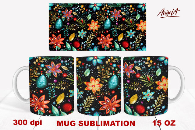 Flower mug wrap sublimation, bright flower wrap png Sublimation Angelina Semenova 