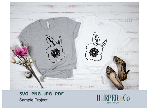 Flower Outline 10 SVG PNG Cut EPS File SVG HarperNCo 