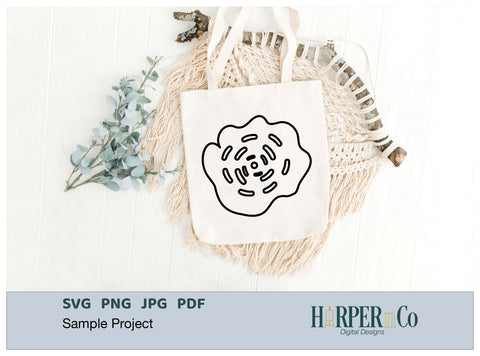 Flower Outline 13 SVG PNG Cut EPS File SVG HarperNCo 