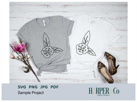 Flower Outline 14 SVG PNG Cut EPS File SVG HarperNCo 