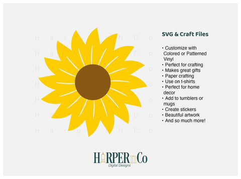 Flower Outline SVG PNG Cut EPS File SVG HarperNCo 