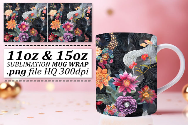 Flower Pattern Sublimation Sublimation afrosvg 