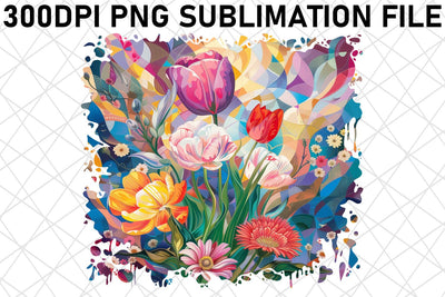 Flower Pattern Sublimation Vibrant Color Sublimation afrosvg 