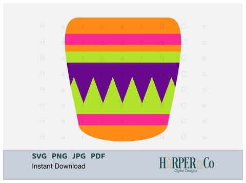 Flower Pot 1 SVG PNG Cut EPS File SVG HarperNCo 