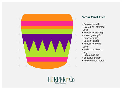 Flower Pot 1 SVG PNG Cut EPS File SVG HarperNCo 