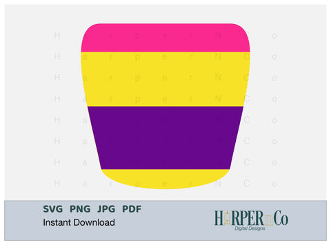 Flower Pot 2 SVG PNG Cut EPS File SVG HarperNCo 