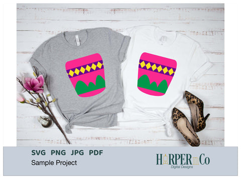 Flower Pot 3 SVG PNG Cut EPS File SVG HarperNCo 