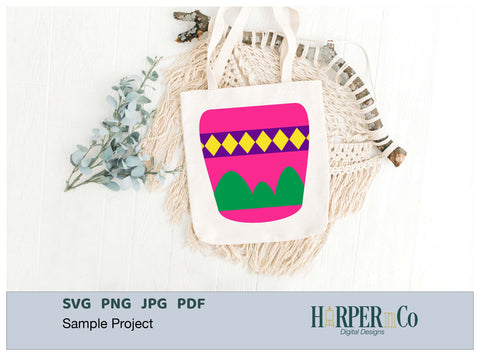 Flower Pot 3 SVG PNG Cut EPS File SVG HarperNCo 