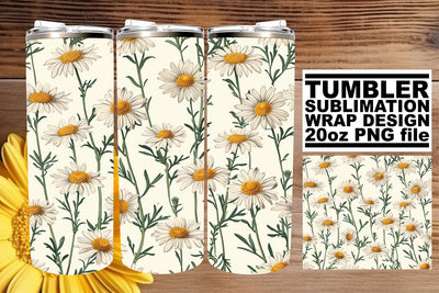 Flower Power Sublimation Tumbler Wrap - 20oz Sublimation afrosvg 