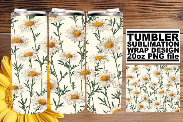 Flower Power Sublimation Tumbler Wrap - 20oz Sublimation afrosvg 