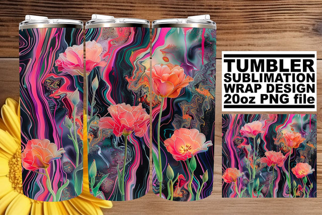 Flower Power Sublimation Wrap Sublimation afrosvg 