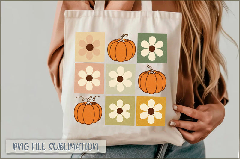 Flower Pumpkin coquette Tote Bag Sublimation Shetara Begum 