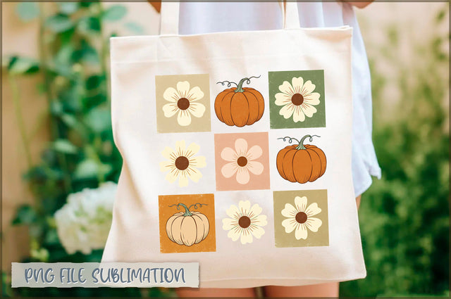 Flower Pumpkin coquette Tote Bag Sublimation Shetara Begum 