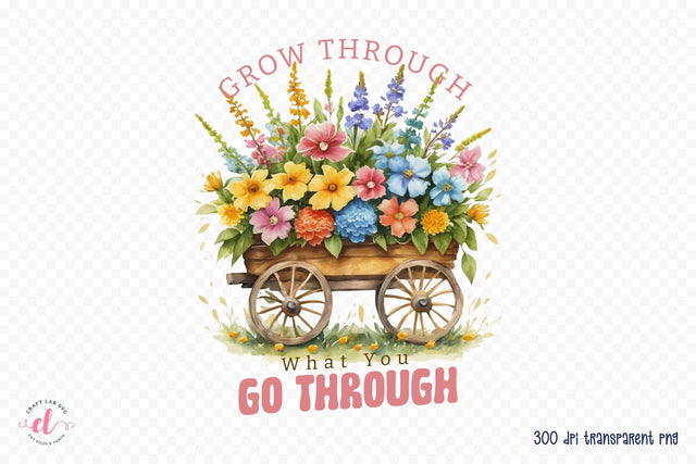 Flower Quote PNG Sublimation Design Sublimation CraftLabSVG 
