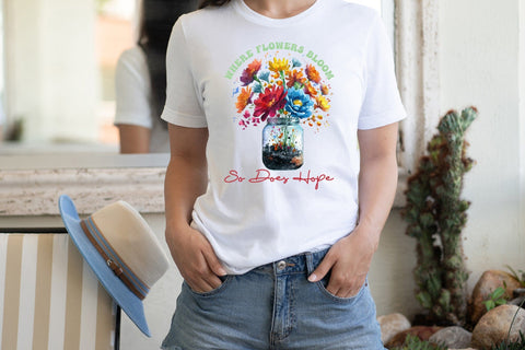 Flower Quote Sublimation Design PNG Sublimation CraftLabSVG 