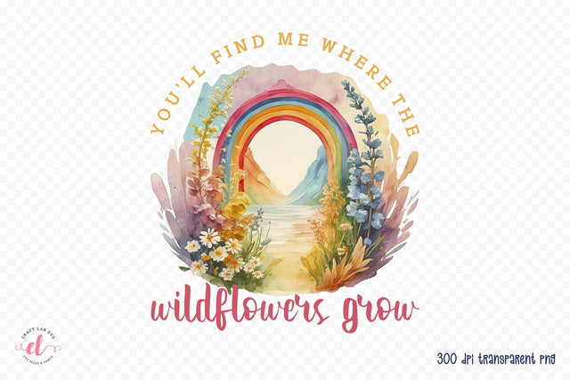 Flower Quote Sublimation Design Sublimation CraftLabSVG 