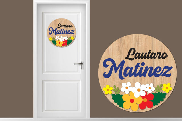 Flower Sign svg, Nursery Name Sign Svg, Spring Sign SVG zafrans studio 