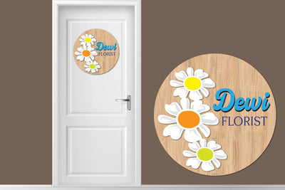 Flower Sign svg, Nursery Name Sign Svg, Spring Sign SVG zafrans studio 