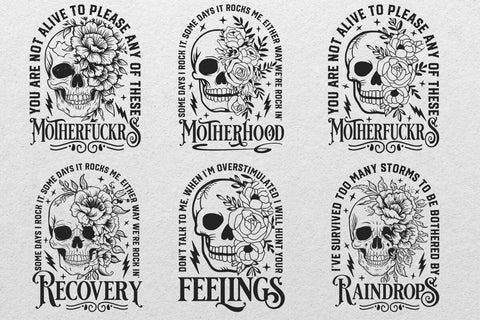 Flower Skull svg, Skull svg file, Floral Skull cut file, Skull clip art, Sugar Skull Svg file, skull vector, halloween svg, gothic, skeleton SVG DesignDestine 