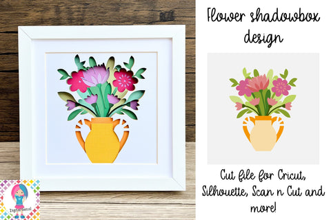 Flower SVG | 3D layered design. SVG Digital Gems 