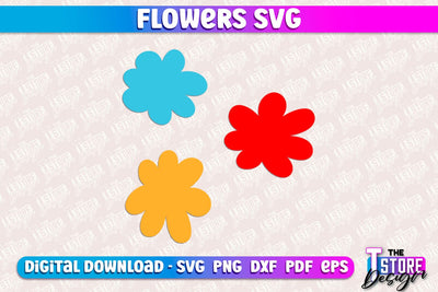 Flower SVG Design | Flower Templates | Leaf & Botanical Elements v.1 SVG The T Store Design 