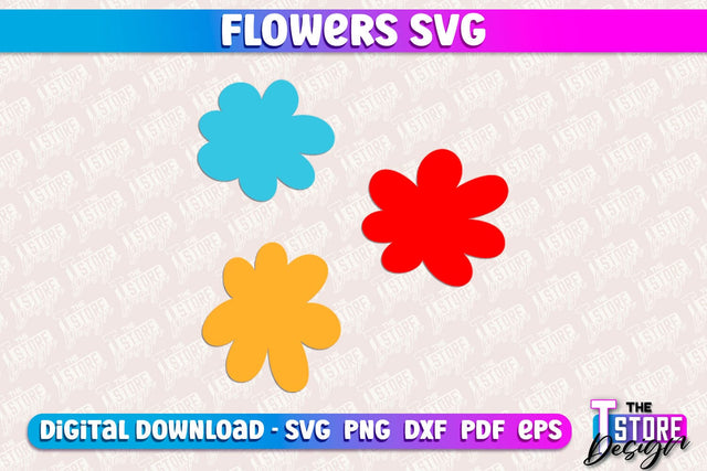 Flower SVG Design | Flower Templates | Leaf & Botanical Elements v.1 SVG The T Store Design 