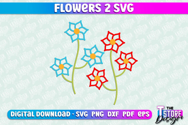Flower SVG Design | Flower Templates | Leaf & Botanical Elements v.2 SVG The T Store Design 