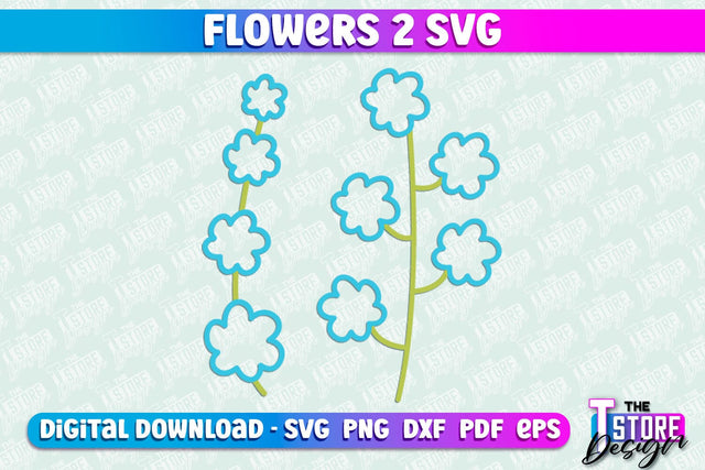 Flower SVG Design | Flower Templates | Leaf & Botanical Elements v.2 SVG The T Store Design 