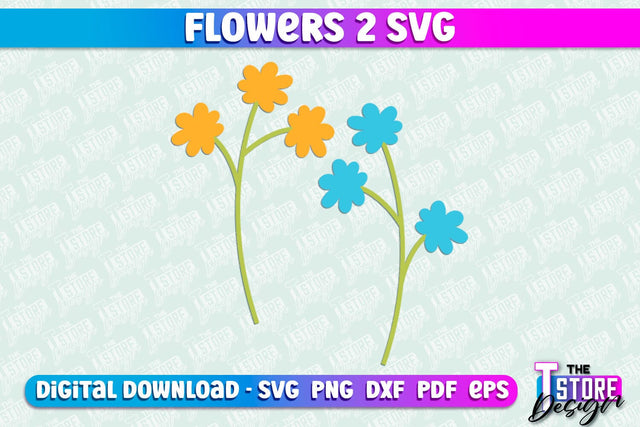 Flower SVG Design | Flower Templates | Leaf & Botanical Elements v.2 SVG The T Store Design 