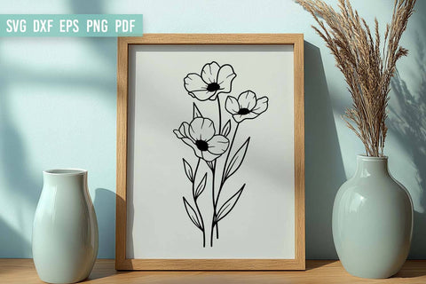 Flower SVG | Wildflower SVG | Bouquet of flower SVG Irina Ostapenko 