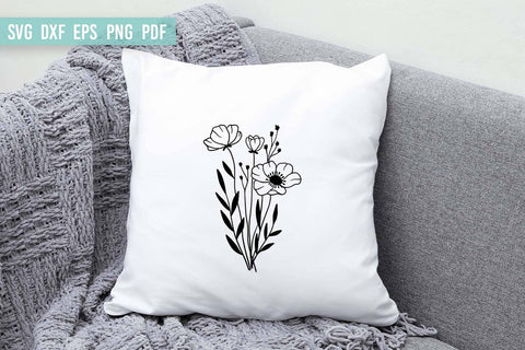 Flower SVG | Wildflower SVG | Bouquet of flowers SVG Irina Ostapenko 