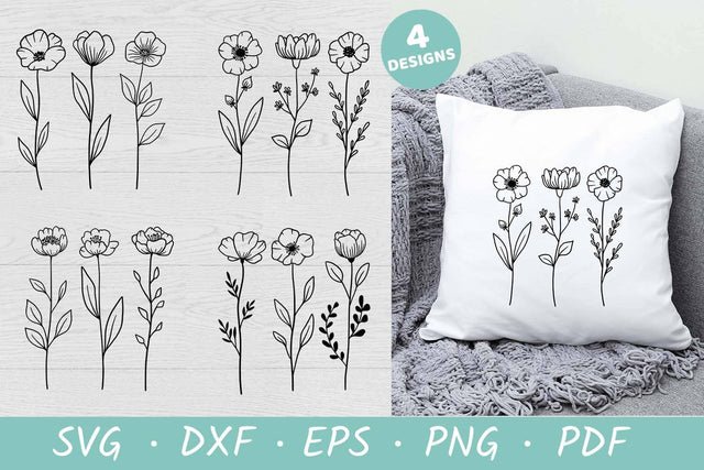 Flower SVG | Wildflower SVG File SVG Irina Ostapenko 