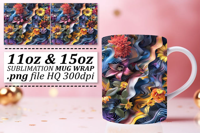 Flower Symphony Sublimation Art Sublimation afrosvg 