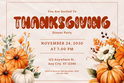 Flower Thanksgiving Font Font Dm Letter Studio 