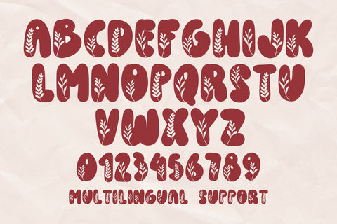 Flower Thanksgiving Font Font Dm Letter Studio 