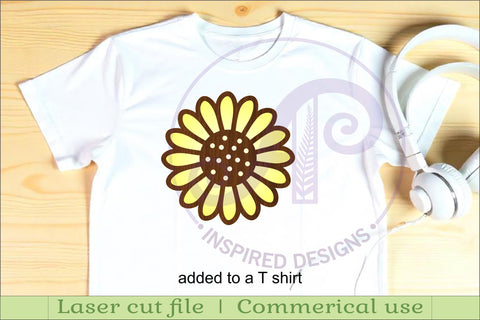 Flower two layer laser cut outs SVG file d7 SVG APInspireddesigns 