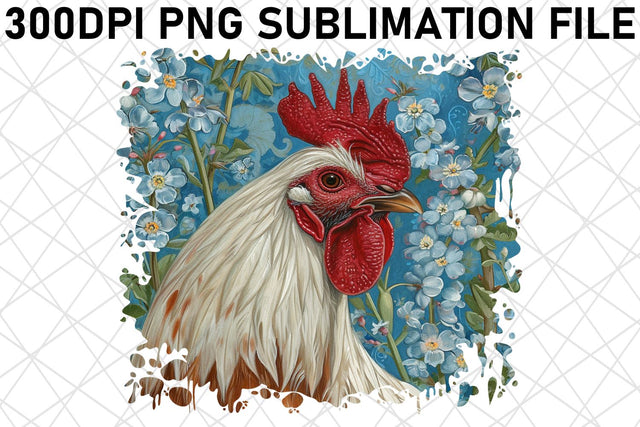 Flowered Farm Animal Sublimation Design Sublimation afrosvg 