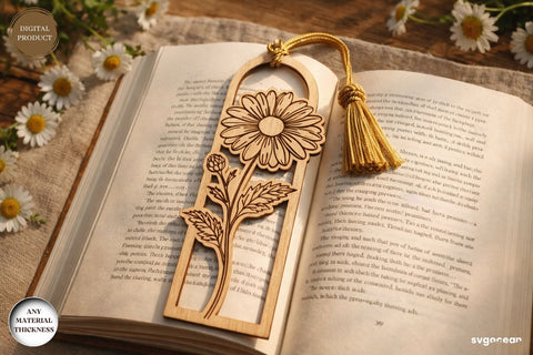 Flowers Bookmark Laser Cut Bundle SVG SvgOcean 