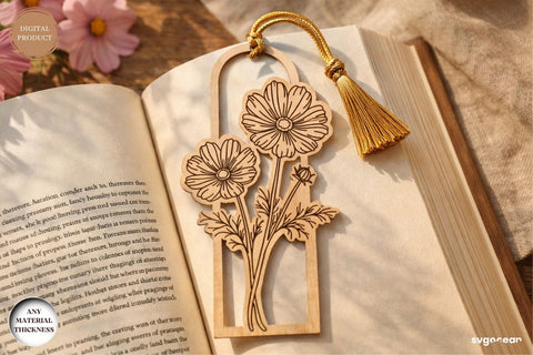 Flowers Bookmark Laser Cut Bundle SVG SvgOcean 