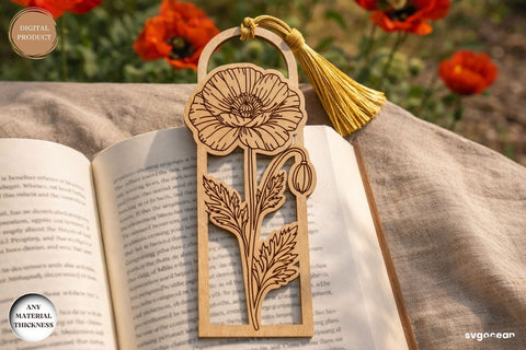 Flowers Bookmark Laser Cut Bundle SVG SvgOcean 