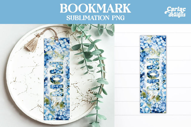 Flowers Bookmark, Printable Bookmark Sublimation Carla C Designs 