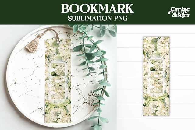 Flowers Bookmark, Printable Bookmark Sublimation Carla C Designs 